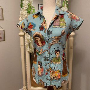 Handmade Frida Kahlo Shirt